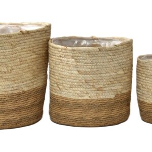 Set de 3 CP Paniers Bohême marron