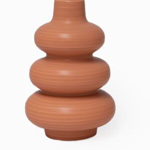 Vase Thais orange diam. 14 H.21 cm