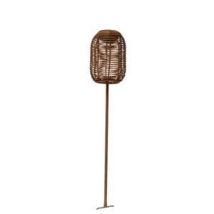 Lanterne solaire Solia marron dia 13 H.87 cm